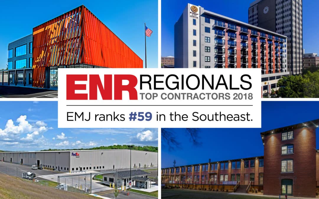 EMJ ranks #59 among Top Contractors in Southeast