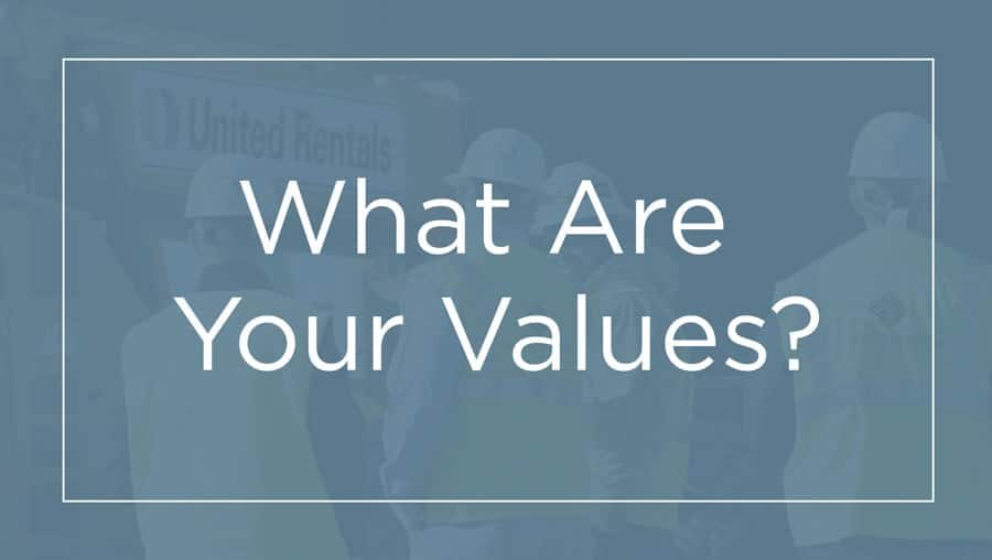 Values: Know them. Say them. Live them.
