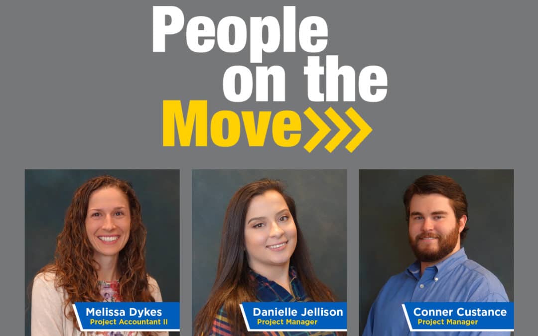 People on the Move: Melissa Dykes, Danielle Jellison, and Conner Custance