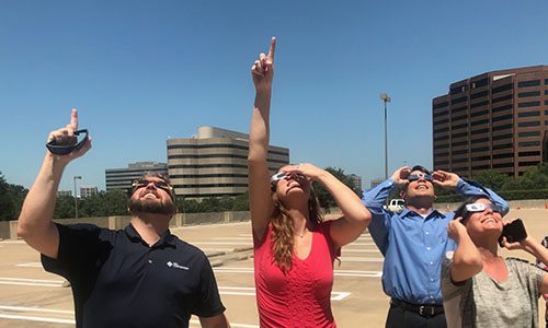 solar eclipse, totality, job site, photo, chattanooga, dallas, path